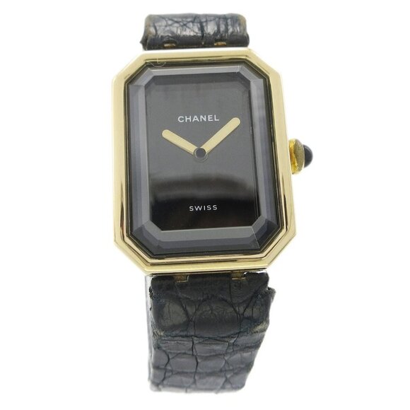 Chanel Premiere G.S.00646 Ladies Quartz Watch 18KYG Leather 67774 - Picture 1 of 9